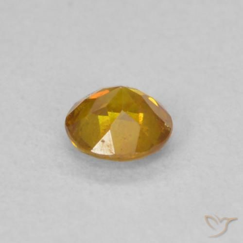 Sphalerite Gemstone in 3.5 mm (calibrated) Size for Sale, Sphalerite Stone in Golden Orange Color