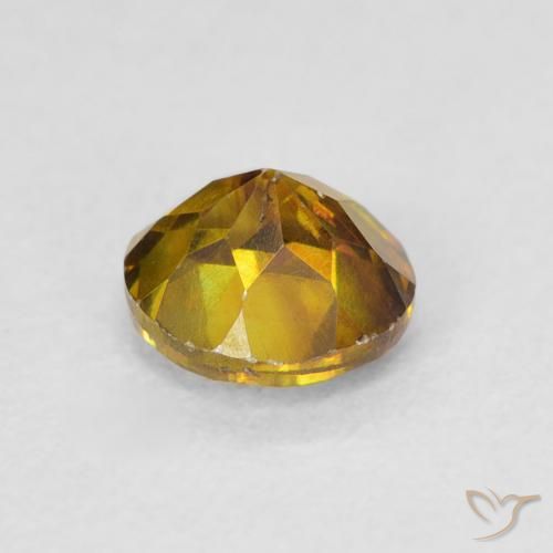 Sphalerite Gemstone in 5.5 mm (calibrated) Size for Sale, Sphalerite Stone in Golden-Brown Color