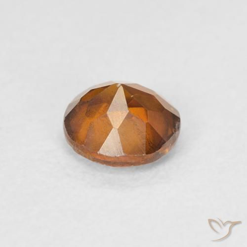 Sphalerite Gemstone in 5 mm (calibrated) Size for Sale, Sphalerite Stone in Dark Orange Color
