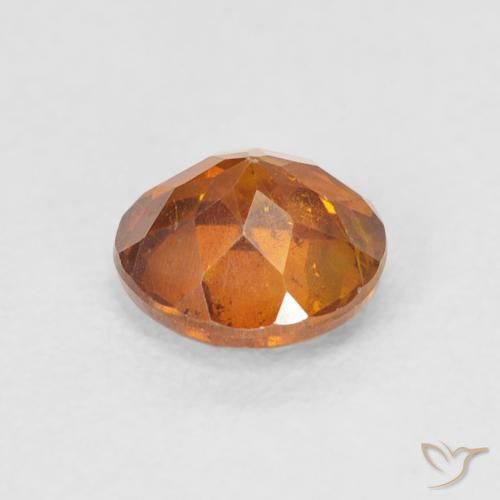 Sphalerite Gemstone in 5.5 mm (calibrated) Size for Sale, Sphalerite Stone in Earthy Orange Color