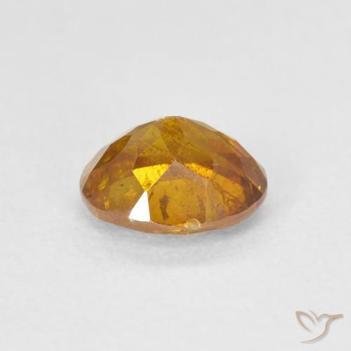 Sphalerite Gemstone in 6.6 x 5.7 mm Size for Sale, Sphalerite Stone in Honey Orange Color