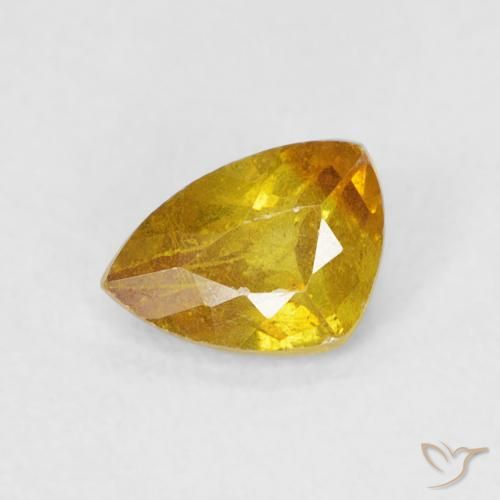 0.55 ct Golden Sphalerite Stone, Natural Sphalerite in Fancy Cut Shape for Sale