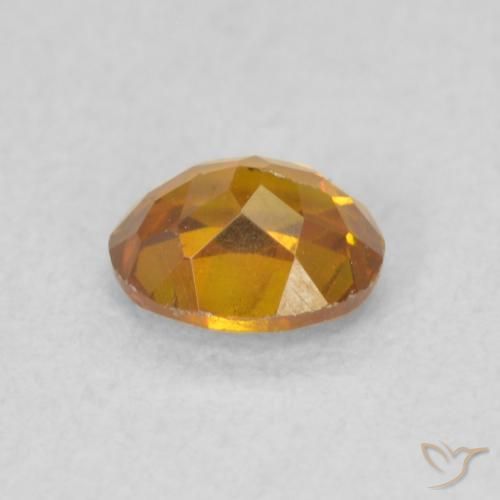 Sphalerite Gemstone in 5.2 x 4.3 mm Size for Sale, Sphalerite Stone in Deep Orange Color