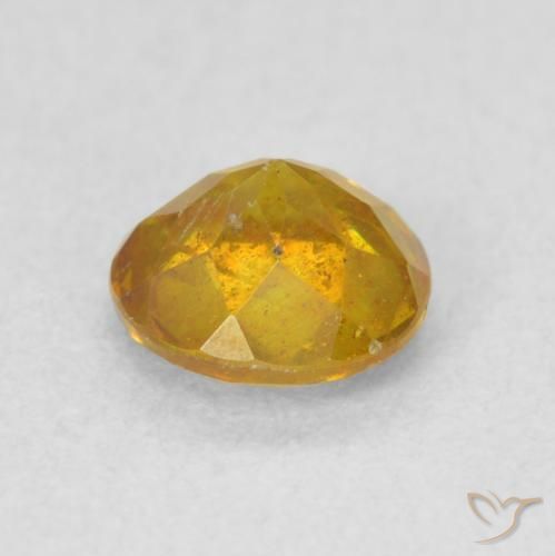 Sphalerite Gemstone in 5.5 mm (calibrated) Size for Sale, Sphalerite Stone in Golden Orange Color