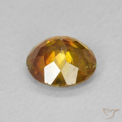 Sphalerite Gemstone in 6.5 mm (calibrated) Size for Sale, Sphalerite Stone in Brownish Orange Color