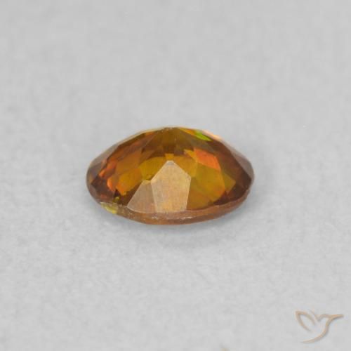 Sphalerite Gemstone in 4.3 x 3.6 mm Size for Sale, Sphalerite Stone in Deep Orange Color