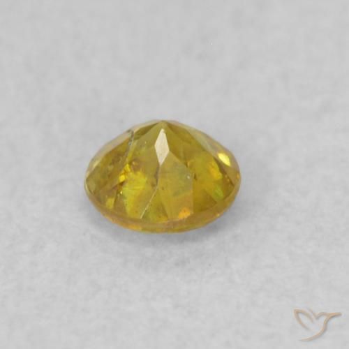 Sphalerite Gemstone in 3.3 mm Size for Sale, Sphalerite Stone in Deep Yellow Color