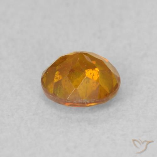 Sphalerite Gemstone in 4.5 mm (calibrated) Size for Sale, Sphalerite Stone in Apricot Orange Color
