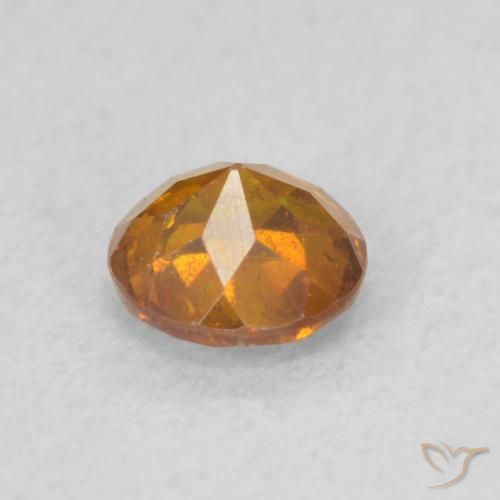 Sphalerite Gemstone in 4.5 mm (calibrated) Size for Sale, Sphalerite Stone in Orange Brown Color