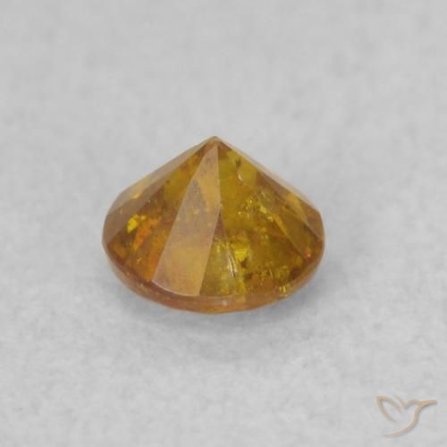 Sphalerite Gemstone in 3.5 mm (calibrated) Size for Sale, Sphalerite Stone in Medium Light-Orange Color