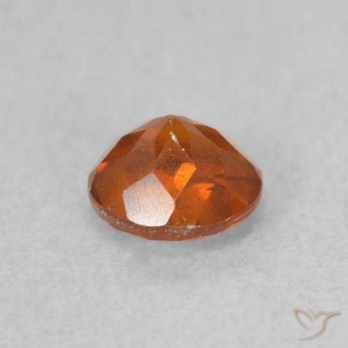 Sphalerite Gemstone in 4.5 mm (calibrated) Size for Sale, Sphalerite Stone in Medium Orange Color