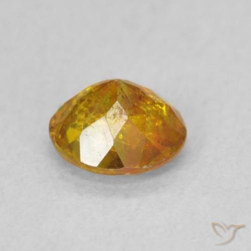 Sphalerite Gemstone in 5.5 mm (calibrated) Size for Sale, Sphalerite Stone in Medium Light-Orange Color