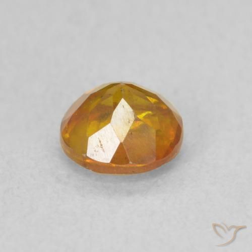 Sphalerite Gemstone in 5 mm (calibrated) Size for Sale, Sphalerite Stone in Honey Orange Color