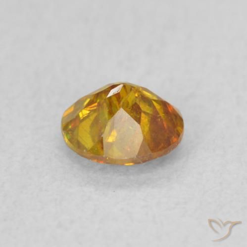 Sphalerite Gemstone in 4.7 mm Size for Sale, Sphalerite Stone in Golden-Brown Color