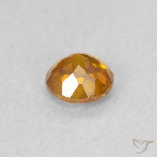 Sphalerite Gemstone in 4.2 mm Size for Sale, Sphalerite Stone in Honey Orange Color