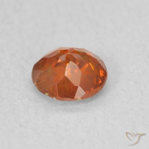 Sphalerite Gemstone in 5 mm (calibrated) Size for Sale, Sphalerite Stone in Medium Orange Color