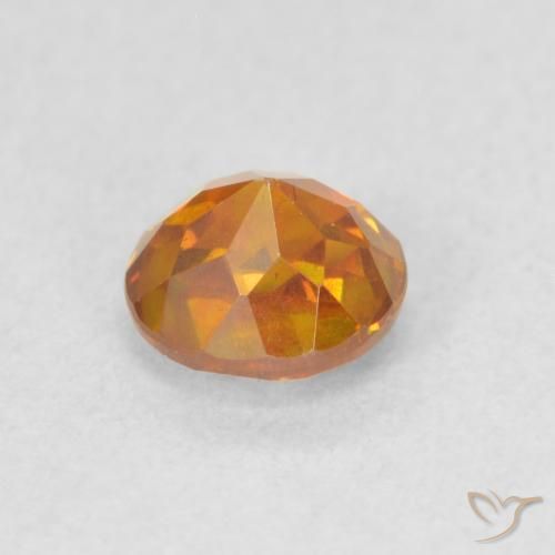 Sphalerite Gemstone in 5 mm (calibrated) Size for Sale, Sphalerite Stone in Yellowish Orange Color