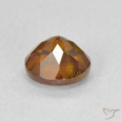 Sphalerite Gemstone in 5.5 mm (calibrated) Size for Sale, Sphalerite Stone in Medium Orange Color