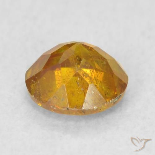 Sphalerite Gemstone in 4.8 mm Size for Sale, Sphalerite Stone in Brownish Orange Color