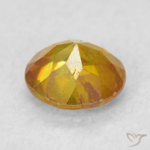 Sphalerite Gemstone in 4.5 mm (calibrated) Size for Sale, Sphalerite Stone in Deep Orange Color