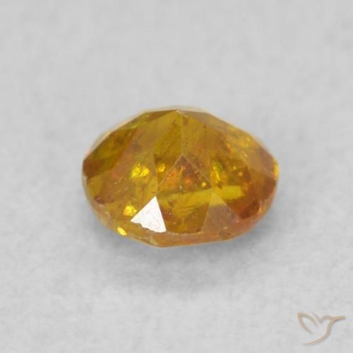 Sphalerite Gemstone in 3.7 mm Size for Sale, Sphalerite Stone in Honey Orange Color