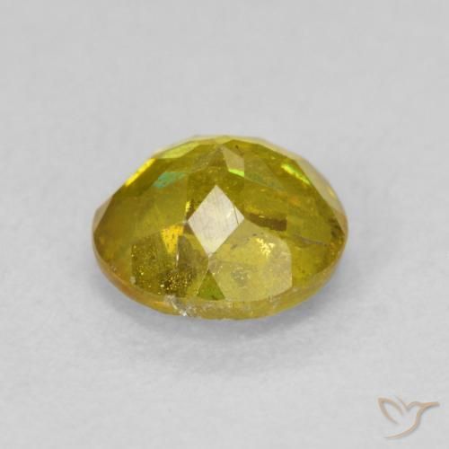 Sphalerite Gemstone in 6 mm (calibrated) Size for Sale, Sphalerite Stone in Yellowish Golden Color