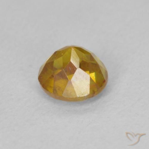 Sphalerite Gemstone in 5 mm (calibrated) Size for Sale, Sphalerite Stone in Deep Orange Color