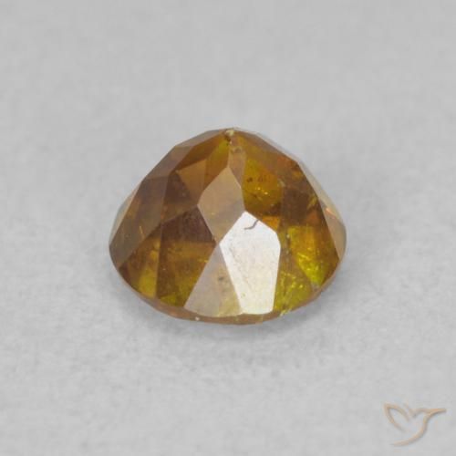 Sphalerite Gemstone in 5 mm (calibrated) Size for Sale, Sphalerite Stone in Earth Orange Color