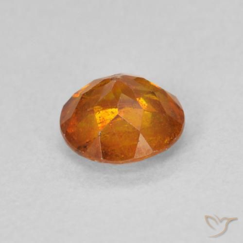 Sphalerite Gemstone in 5.5 mm (calibrated) Size for Sale, Sphalerite Stone in Medium Orange Color