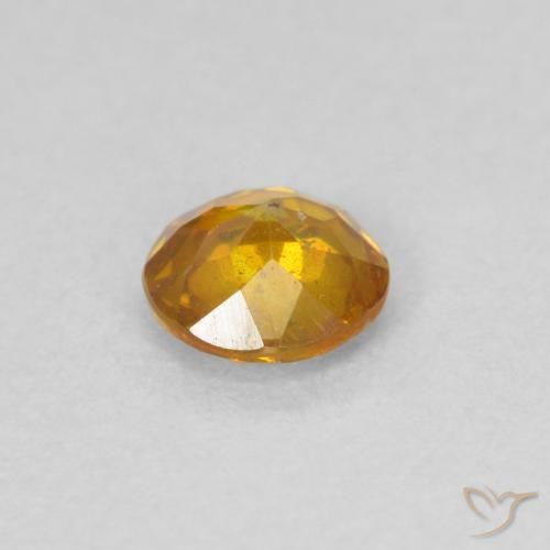 Sphalerite Gemstone in 4.5 mm (calibrated) Size for Sale, Sphalerite Stone in Medium Orange Color