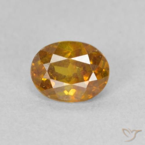 0.50ct Natural Deep Orange Sphalerite, Oval, SI