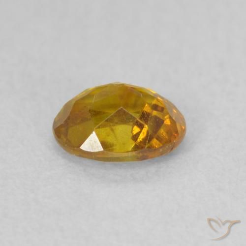 Sphalerite Gemstone in 5 x 4 mm (calibrated) Size for Sale, Sphalerite Stone in Deep Orange Color