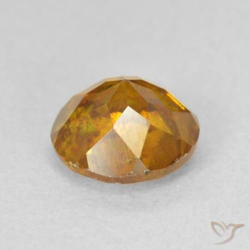Sphalerite Gemstone in 6.5 mm (calibrated) Size for Sale, Sphalerite Stone in Deep Orange Color