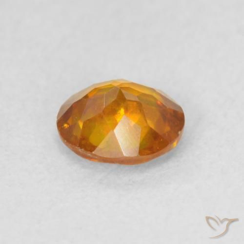 Sphalerite Gemstone in 5 mm (calibrated) Size for Sale, Sphalerite Stone in Brownish Orange Color