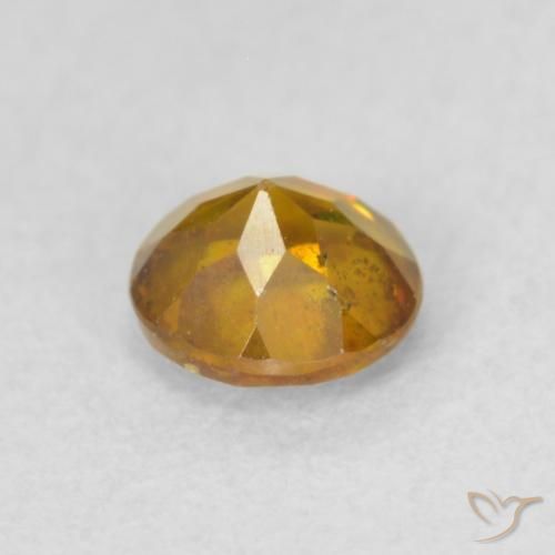 Sphalerite Gemstone in 4.5 mm (calibrated) Size for Sale, Sphalerite Stone in Earth Orange Color