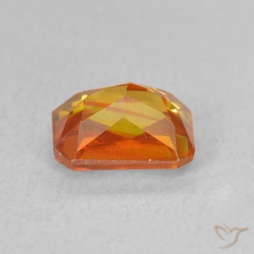Sphalerite Gemstone in 7 x 5 mm (calibrated) Size for Sale, Sphalerite Stone in Medium Orange Color