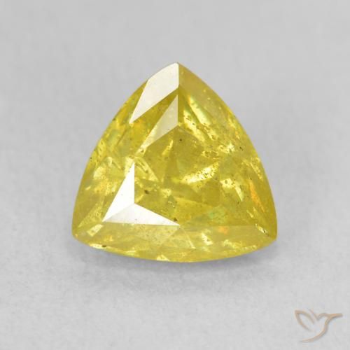 2.25ct Natural Brownish Yellow Sphalerite, Trillion, SI