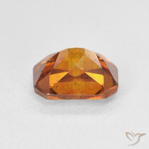 Sphalerite Gemstone in 8.4 x 6.5 mm Size for Sale, Sphalerite Stone in Medium Dark-Orange Color