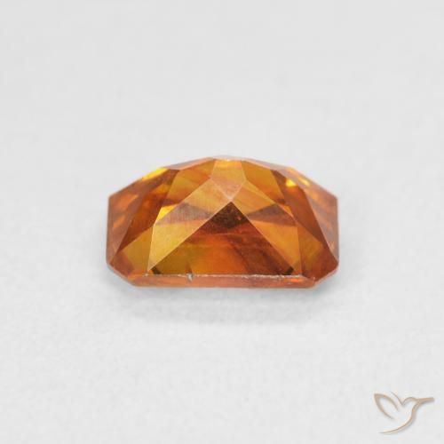 Sphalerite Gemstone in 7 x 5 mm (calibrated) Size for Sale, Sphalerite Stone in Cider Orange Color
