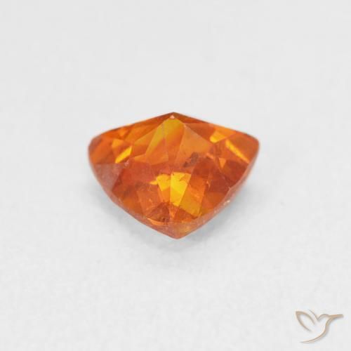 Sphalerite Gemstone in 6 x 5.7 mm Size for Sale, Sphalerite Stone in Fire Orange Color