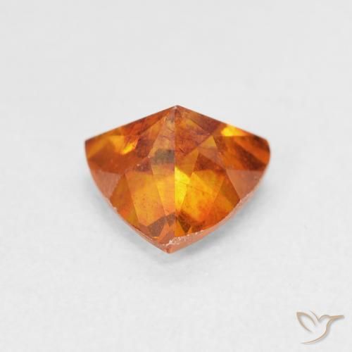 Sphalerite Gemstone in 7 x 7 mm (calibrated) Size for Sale, Sphalerite Stone in Medium Orange Color