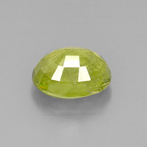Sphene Gemstone in 11.7 x 9 mm Size for Sale, Sphene Stone in Yellowish Green Color