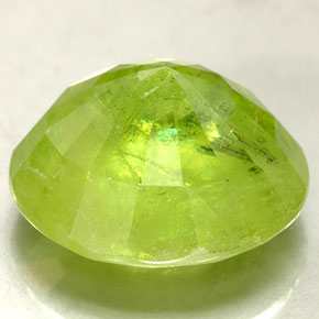 Sphene Gemstone in 12 mm (calibrated) Size for Sale, Sphene Stone in Lime Green Color