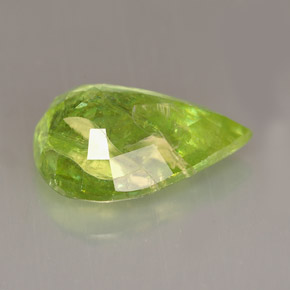 Sphene Gemstone in 14.3 x 11.5 mm Size for Sale, Sphene Stone in Lime Green Color