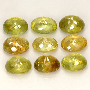 Sphene Gemstone in 6.3 x 5.1 mm Size for Sale, Sphene Stone in Multicolor Color