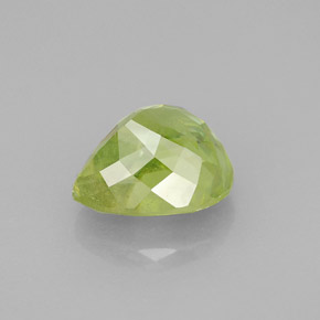 Sphene Gemstone in 9.5 x 8.6 mm Size for Sale, Sphene Stone in Yellowish Green Color
