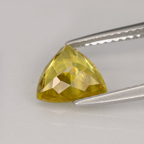 Sphene Gemstone in 8 x 7.7 mm Size for Sale, Sphene Stone in Yellow Golden Color