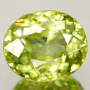 1.76 ct Multicolor Sphene Gemstone, Sphene Gem in Oval Facet Shape for Sale.