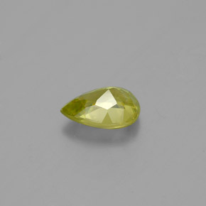 Sphene Gemstone in 7 x 5 mm (calibrated) Size for Sale, Sphene Stone in Greenish Golden Color
