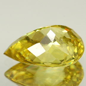 Sphene Gemstone in 9 x 6.3 mm Size for Sale, Sphene Stone in Yellow Golden Color